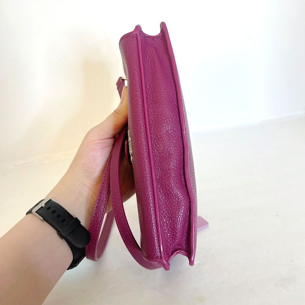 Coach Noa Pop Up Crossbody Bag Berry Maroon Messenger Bag Purse Wallet - Picture 8 of 13